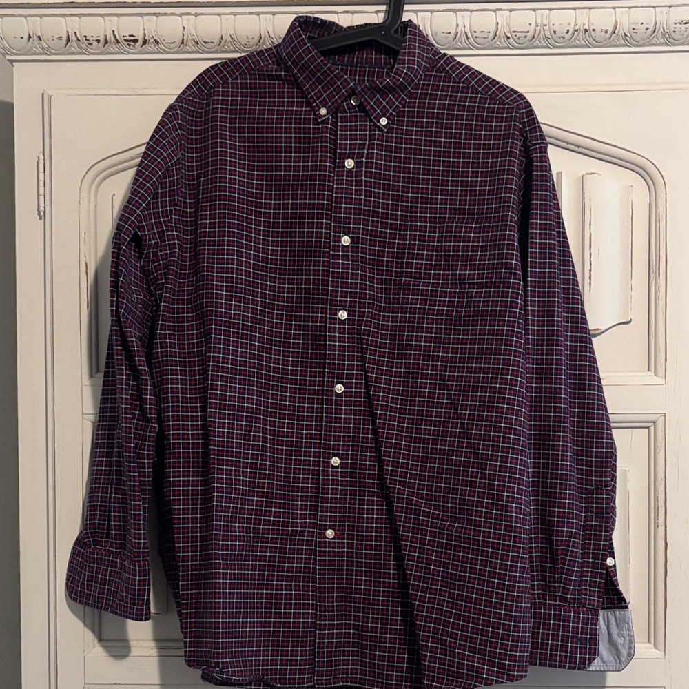 Daniel Cremieux Men's Plaid Shirt - Black and Red